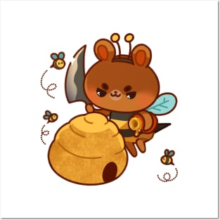 Honeybee Costume Murder Bear Posters and Art